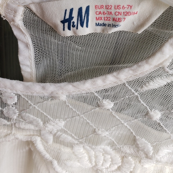 Gorgeous White/Sheer Embroidered Shirt, Made in India - Picture 2 of 2